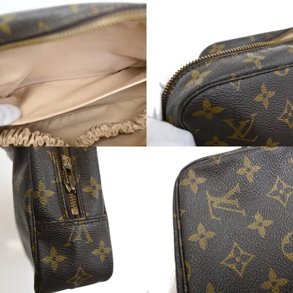 LOUIS VUITTON Trousse Toilette 23 Clutch Hand Bag Monogram Brown - Picture 13 of 16